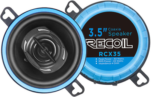 Коаксиальная акустика. Акустическая система RECOIL RCX35. Цена от – 3 290 руб.