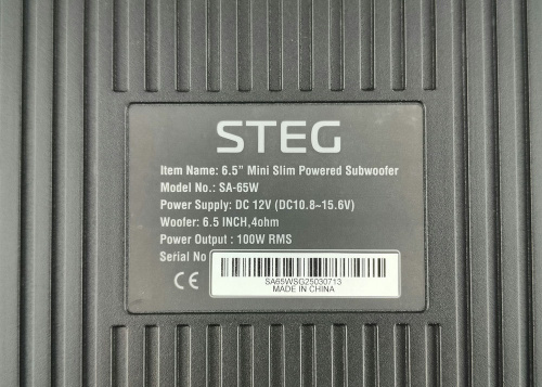 Сабвуфер STEG SA65W. Цена – 24&nbsp;690 руб. фото 3
