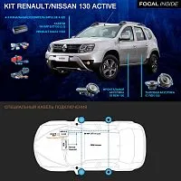 *Акустика для NISSAN, RENAULT, LADA, DACIA, HAVAL, ZOTYE. Комплект акустики FOCAL KIT RENAULT/NISSAN 130 ACTIVE. Цена от – 80 520 руб.