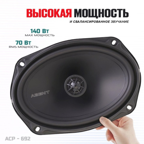 Коаксиальная акустика. Акустическая система ABENT ACP-692. Цена от – 4 320 руб. фото 2