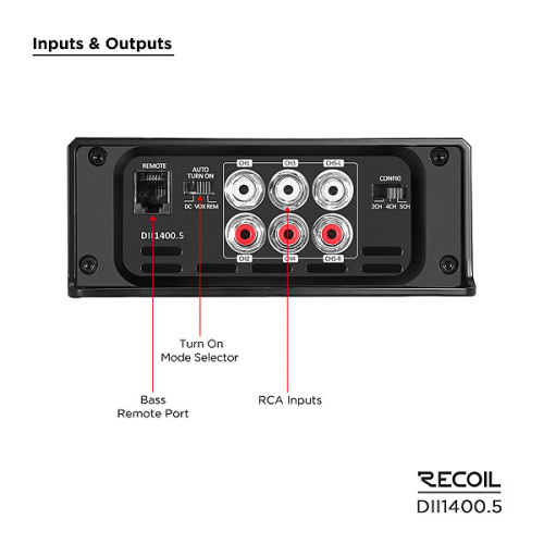 Усилитель RECOIL DII1400.5. Цена – 26 990 руб. фото 4 Усилитель RECOIL DII1400.5. Цена – 26 990 руб. фото 4