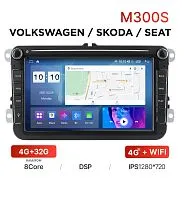 Автомагнитола MEKEDE M300S для Volkswagen 8" (с кнопками) 4-32Gb