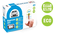 *Автосигнализация STARLINE A63 v2 2CAN+2LIN ECO. Цена – 15 450 руб.