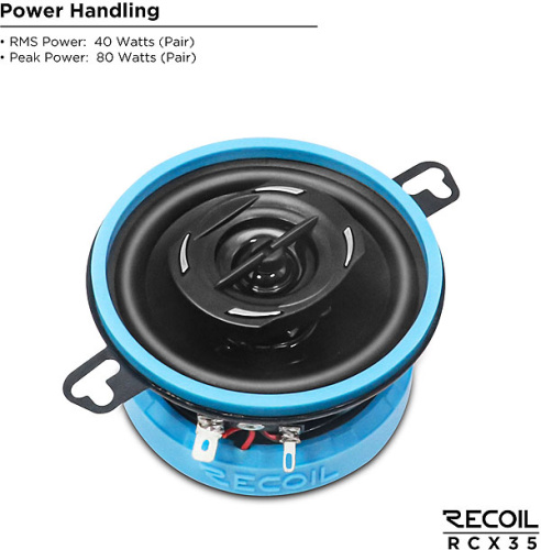 Коаксиальная акустика. Акустическая система RECOIL RCX35. Цена от – 3 290 руб. фото 6