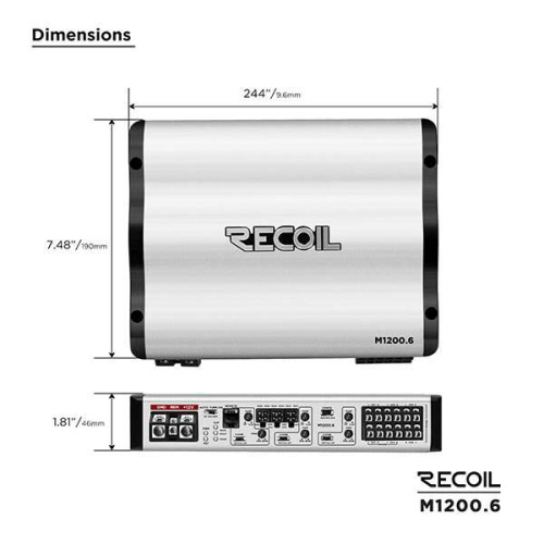 Усилитель RECOIL M1200.6. Цена – 22&nbsp;380 руб. фото 8