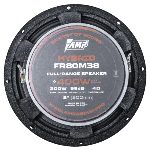 Широкополосная. Акустическая система AMP HYBRID FR80M38 акустика. Цена от – 4 470 руб. фото 2 Широкополосная. Акустическая система AMP HYBRID FR80M38 акустика. Цена от – 4 470 руб. фото 2
