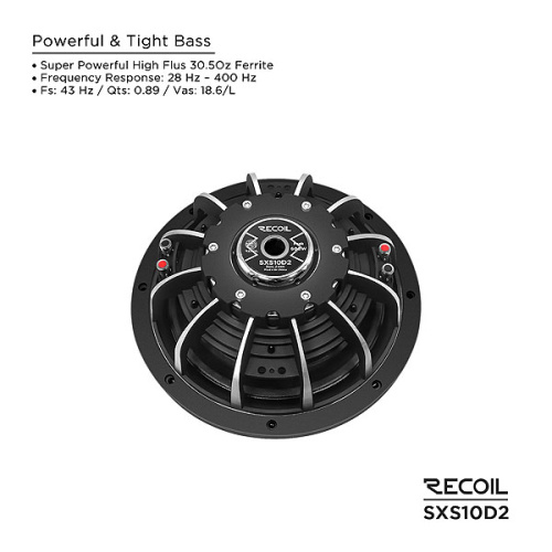Сабвуфер RECOIL SXS10D2. Цена – 16&nbsp;990 руб. фото 5