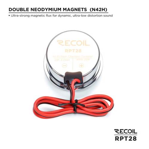 Твиттеры. Акустическая система RECOIL RPT28. Цена от – 14&nbsp;890 руб. фото 3