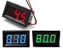 *Вольтметр (0-30v) зеленый. Купить за – 250 руб.