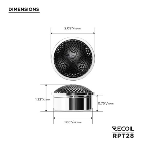 Твиттеры. Акустическая система RECOIL RPT28. Цена от – 14&nbsp;890 руб. фото 6
