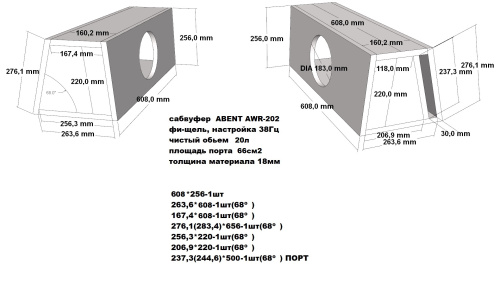 Сабвуфер ABENT AWR-202. Цена – 4&nbsp;350 руб. фото 9