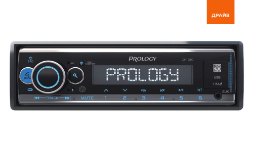 Автомагнитола PROLOGY DR-310 типоразмера 1 DIN по цене от – 4&nbsp;190 руб. фото 2